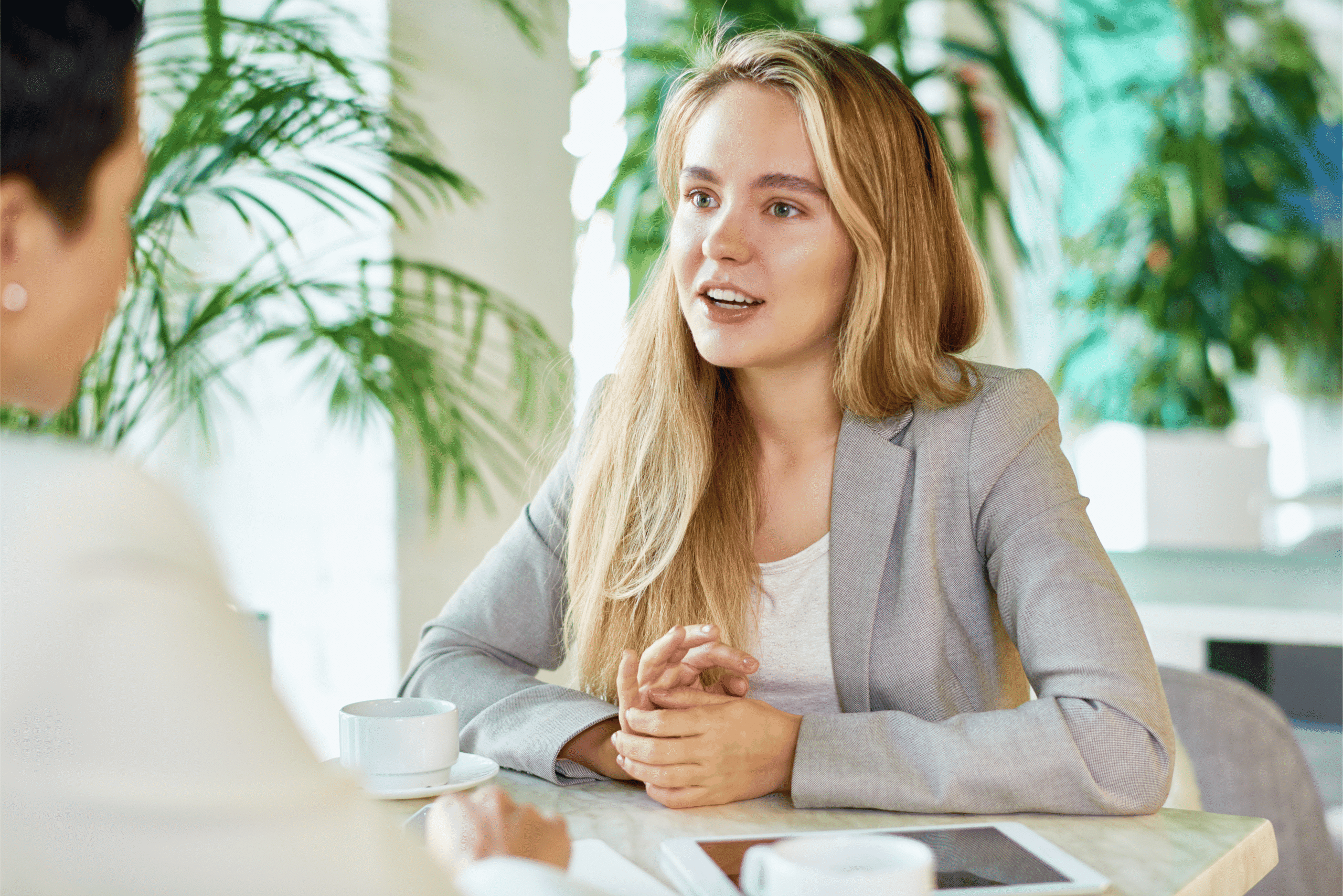 single woman meeting with lawyer pennington family in clayton